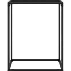 vidaXL Wandtafel 60x35x75 cm gehard glas zwart