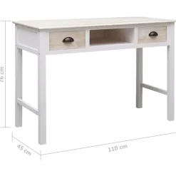 vidaXL Wandtafel 110x45x76 cm hout