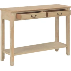 vidaXL Wandtafel 110x35x80 cm hout