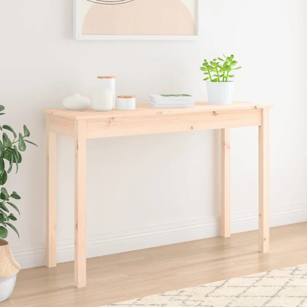 vidaXL Wandtafel 110x40x75 cm massief grenenhout