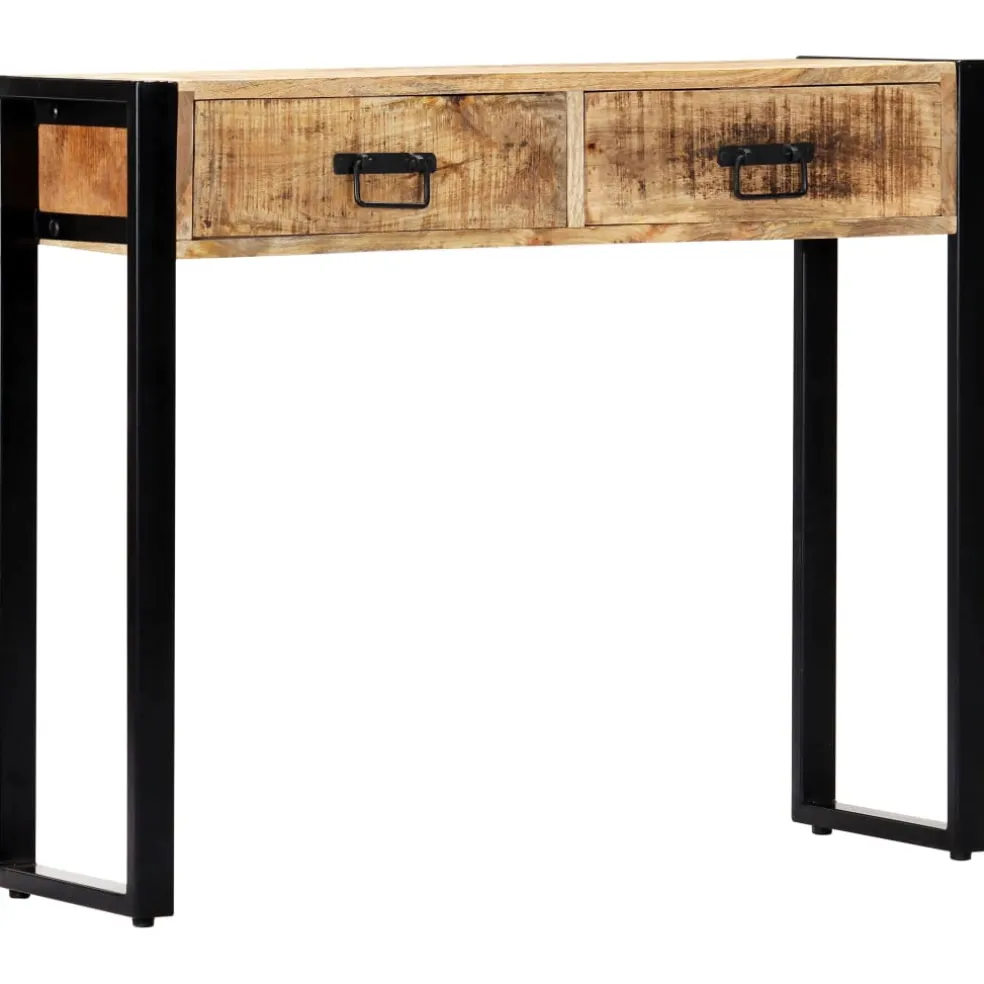 vidaXL Wandtafel 90x30x75 cm massief mangohout