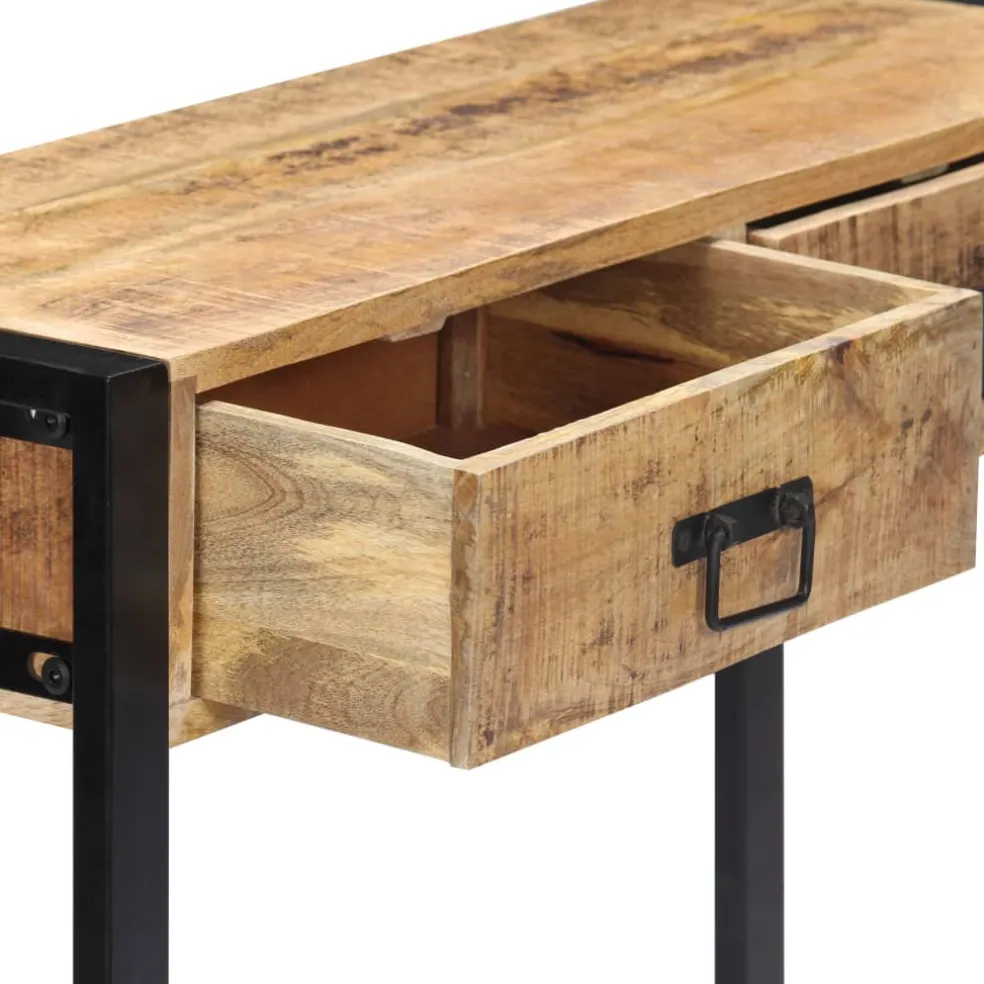 vidaXL Wandtafel 90x30x75 cm massief mangohout