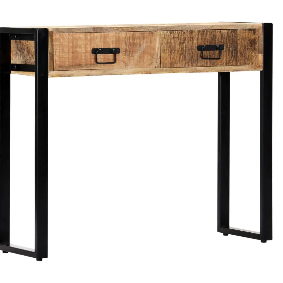 vidaXL Wandtafel 90x30x75 cm massief mangohout