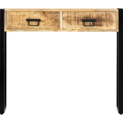 vidaXL Wandtafel 90x30x75 cm massief mangohout
