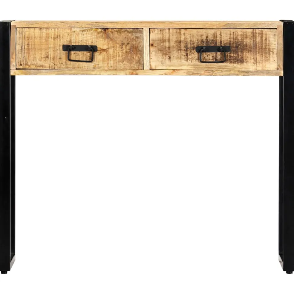 vidaXL Wandtafel 90x30x75 cm massief mangohout