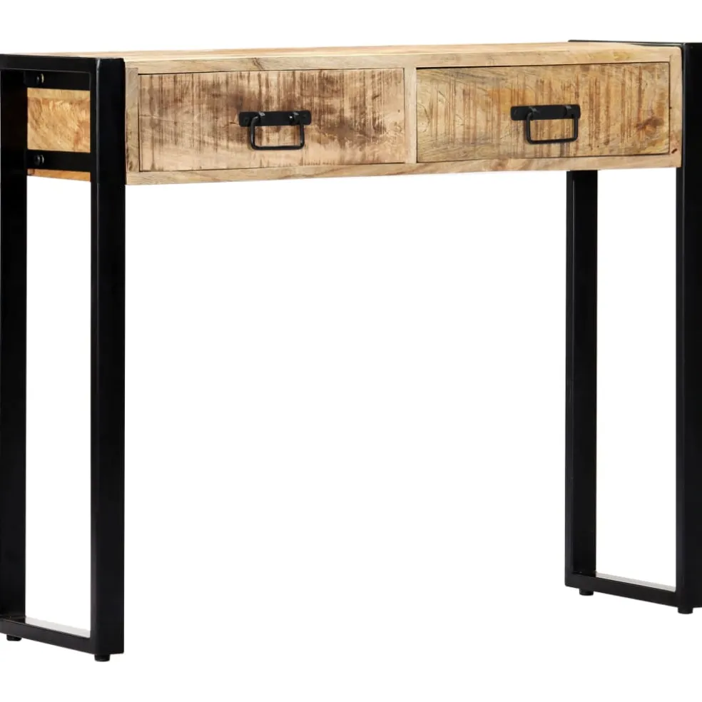 vidaXL Wandtafel 90x30x75 cm massief mangohout