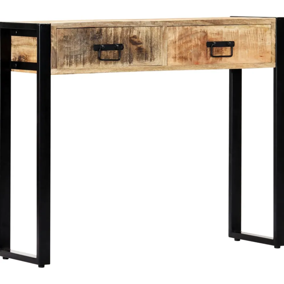 vidaXL Wandtafel 90x30x75 cm massief mangohout