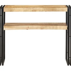 vidaXL Wandtafel 90x30x75 cm ruw mangohout