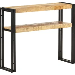 vidaXL Wandtafel 90x30x75 cm ruw mangohout