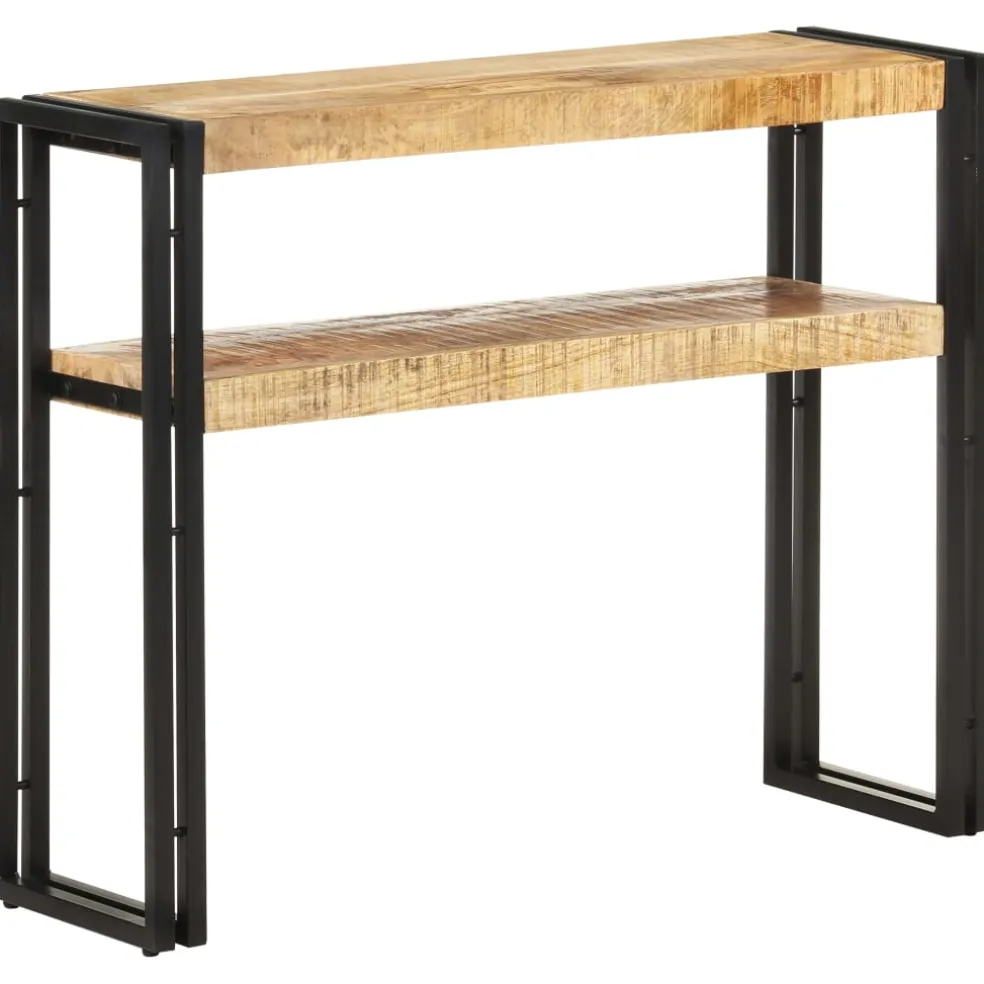 vidaXL Wandtafel 90x30x75 cm ruw mangohout
