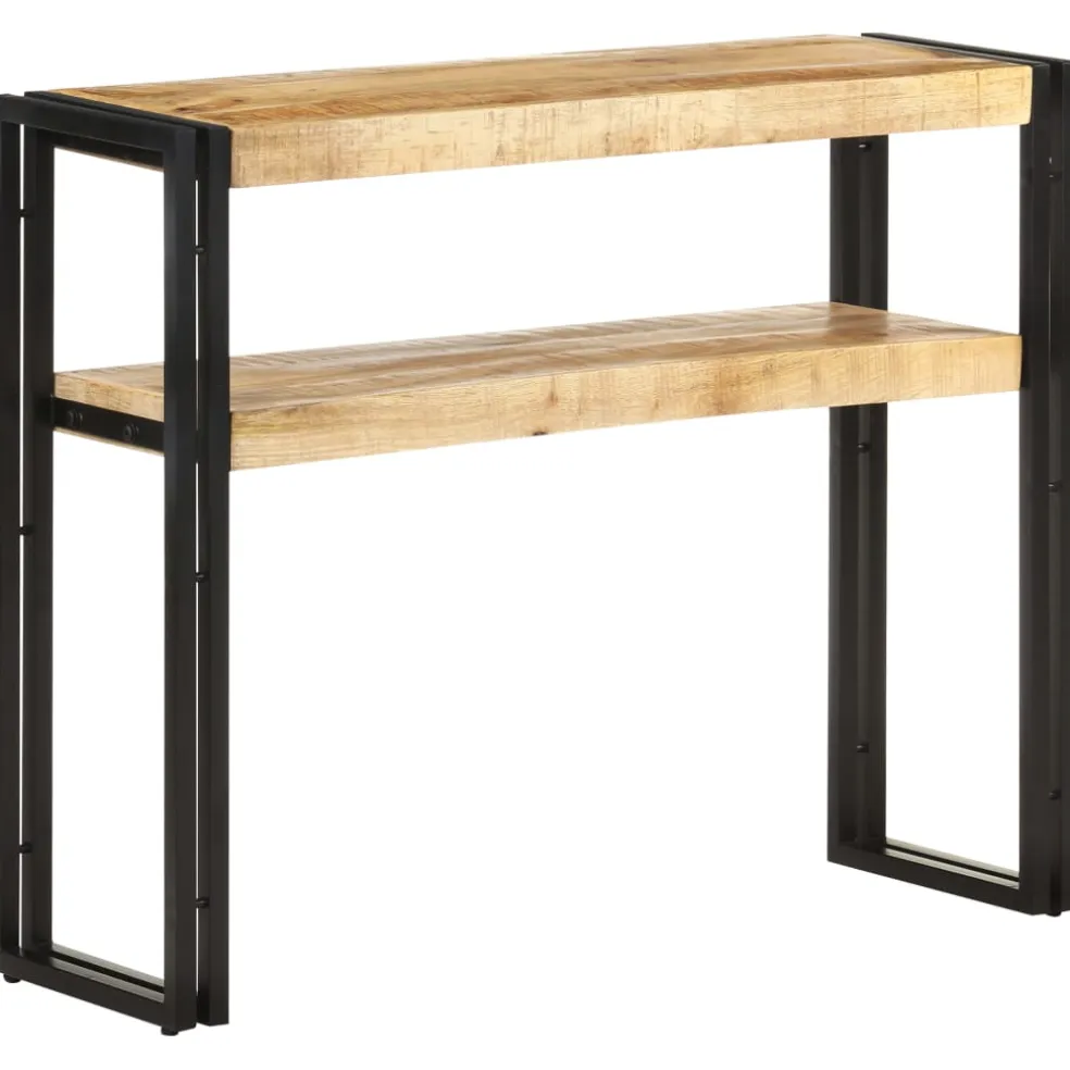 vidaXL Wandtafel 90x30x75 cm ruw mangohout