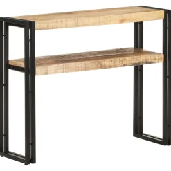 vidaXL Wandtafel 90x30x75 cm ruw mangohout