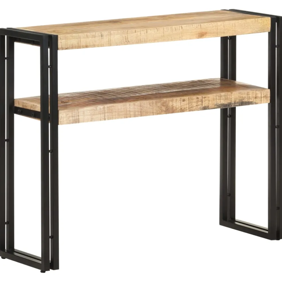 vidaXL Wandtafel 90x30x75 cm ruw mangohout