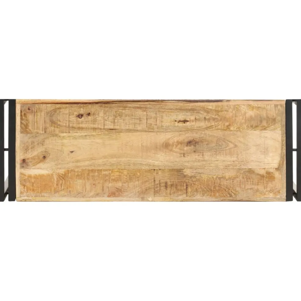 vidaXL Wandtafel 90x30x75 cm ruw mangohout
