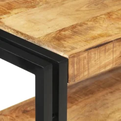 vidaXL Wandtafel 90x30x75 cm ruw mangohout