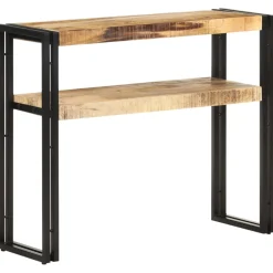 vidaXL Wandtafel 90x30x75 cm ruw mangohout
