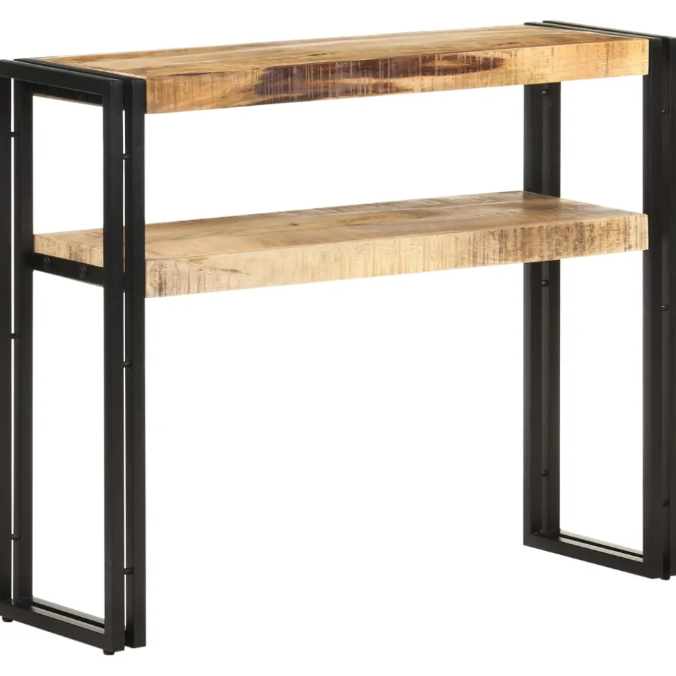 vidaXL Wandtafel 90x30x75 cm ruw mangohout