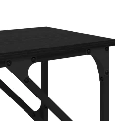 vidaXL Wandtafel Zwart Eiken 180 x 30 x 75 cm Bewerkt hout