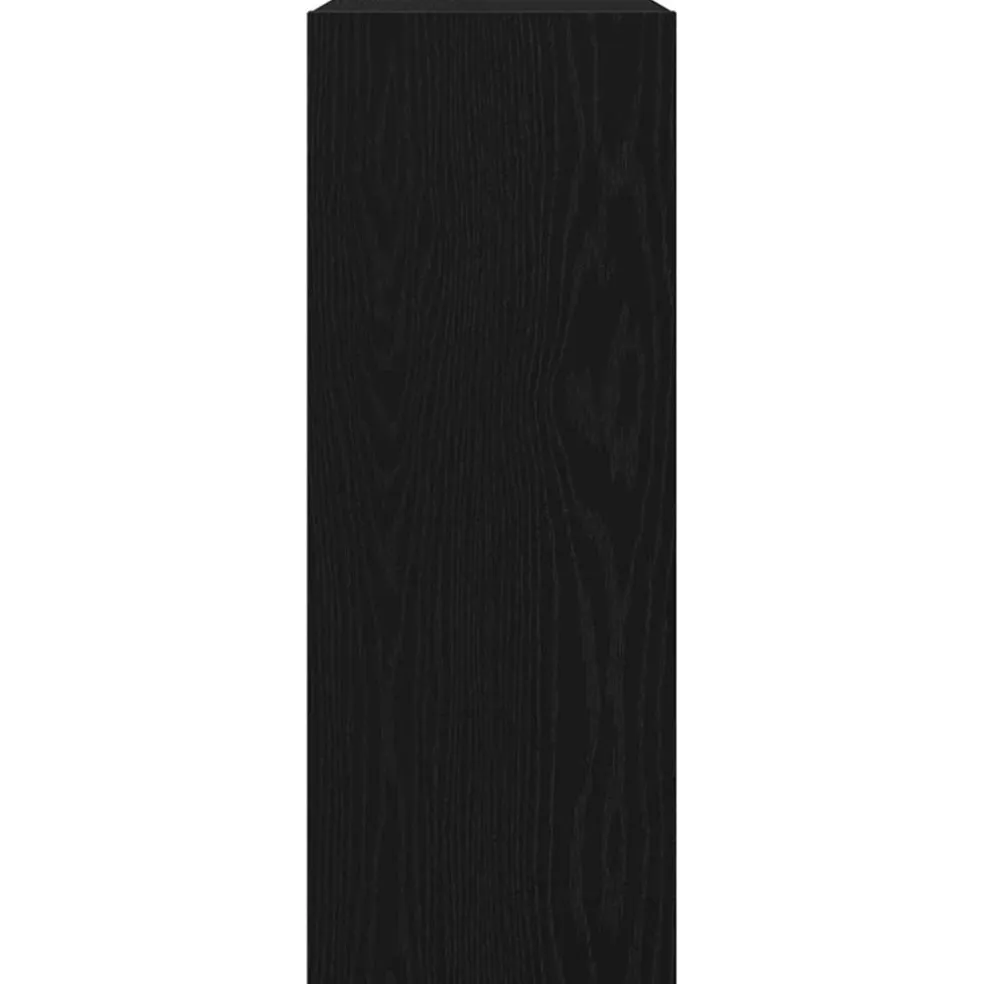 vidaXL Wandtafel Zwart Eiken 78 x 30 x 80 cm Bewerkt hout