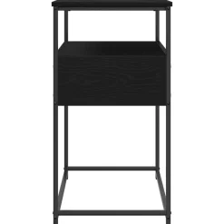 vidaXL Wandtafel Zwart Eiken 75 x 40 x 75 cm Bewerkt hout