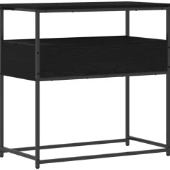 vidaXL Wandtafel Zwart Eiken 75 x 40 x 75 cm Bewerkt hout