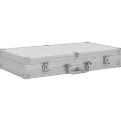 vidaXL Wapenkoffer aluminium ABS zilverkleurig