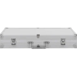 vidaXL Wapenkoffer aluminium ABS zilverkleurig