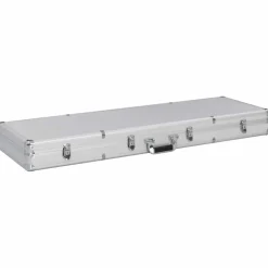 vidaXL Wapenkoffer 118x38x12 aluminium zilverkleurig