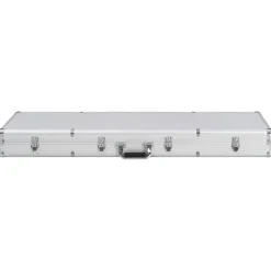 vidaXL Wapenkoffer 118x38x12 aluminium zilverkleurig