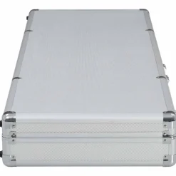 vidaXL Wapenkoffer 118x38x12 aluminium zilverkleurig