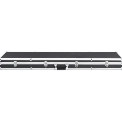 vidaXL Wapenkoffer 134x35x12 cm aluminium zwart