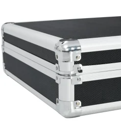 vidaXL Wapenkoffer 134x35x12 cm aluminium zwart