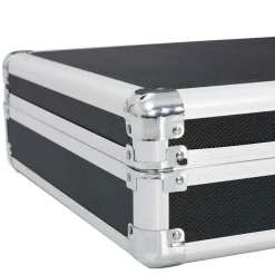 vidaXL Wapenkoffer 134x35x12 cm aluminium zwart