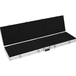vidaXL Wapenkoffer 134x35x12 cm aluminium zilverkleurig