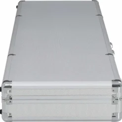 vidaXL Wapenkoffer 134x35x12 cm aluminium zilverkleurig