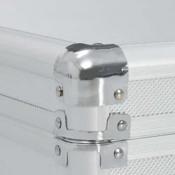 vidaXL Wapenkoffer 134x35x12 cm aluminium zilverkleurig
