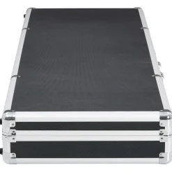 vidaXL Wapenkoffer 118x38x12 cm aluminium zwart