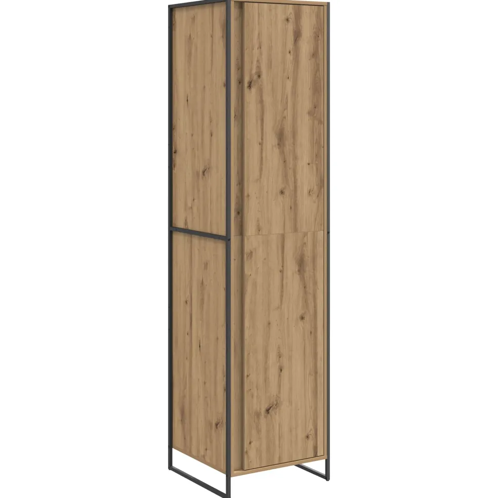 vidaXL Warderobe Ambachtelijk eiken 50 x 50 x 200 cm Bewerkt hout