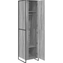 vidaXL Warderobe Grijs Sonoma 50 x 50 x 200 cm Bewerkt hout