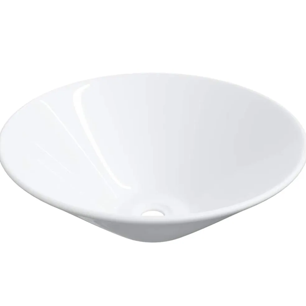 vidaXL Wasbakken 2 st 42x42x14 cm keramiek wit