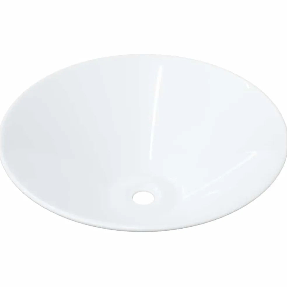 vidaXL Wasbakken 2 st 42x42x14 cm keramiek wit