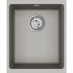 vidaXL Wasbak 80% Kwarts en 20% Hars 370 x 460 mm Grijs