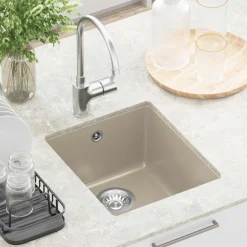 vidaXL Wasbak 80% Kwarts en 20% Hars 370 x 460 mm Beige