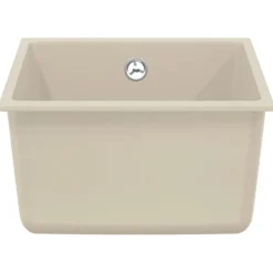 vidaXL Wasbak 80% Kwarts en 20% Hars 370 x 460 mm Beige