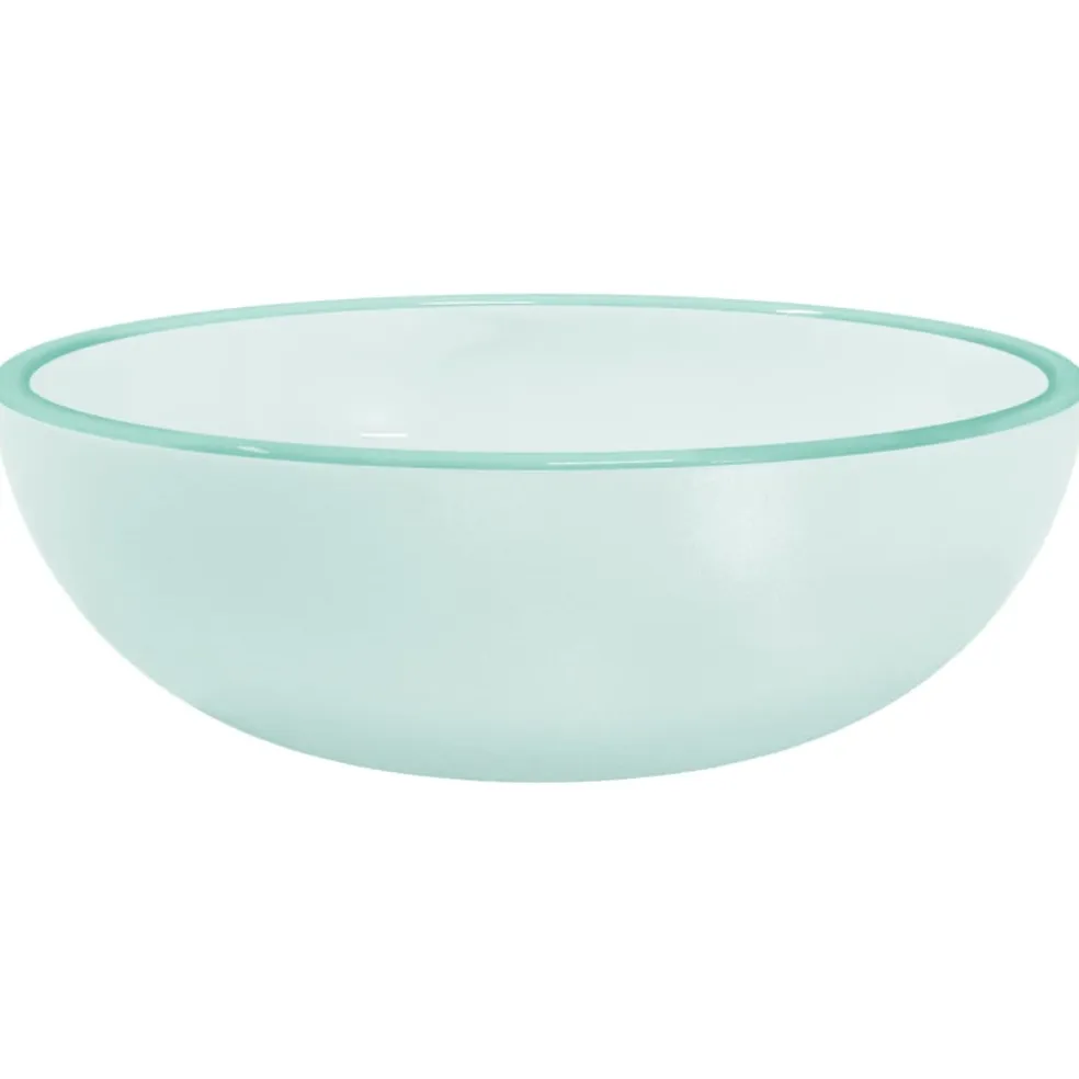 vidaXL Wasbak 35x12 cm gehard glas mat