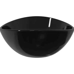vidaXL Wasbak 54,5x35x15,5 cm gehard glas zwart
