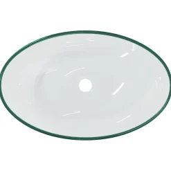 vidaXL Wasbak 54,5x35x15,5 cm gehard glas transparant