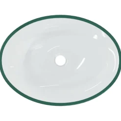 vidaXL Wasbak 50x37x14 cm glas transparant
