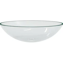 vidaXL Wasbak 50x37x14 cm glas transparant