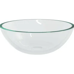 vidaXL Wasbak 50x37x14 cm glas transparant